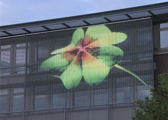 Pantalla transparente al aire libre de la pantalla LED del alto brillo gabinete de 500m m x de 1000m m