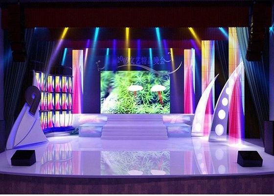 Pantalla LED llevada a todo color interior delgada de la definición de la echada del pixel de la pantalla 4.8m m alta