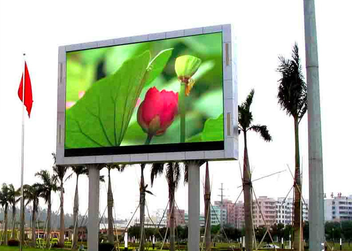 Full Waterproof Outdoor P4 P5 P6 P8 P10   outdoor Large Led Display Screen With Die-casting Aluminum Cabinet