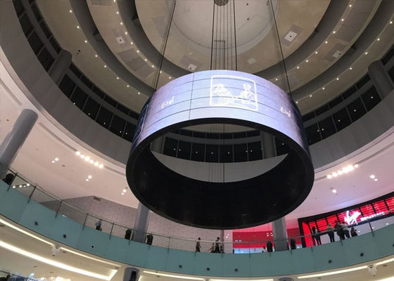 Exhibición de video llevada flexible a todo color, pantalla llevada flexible del cilindro de P1.56 P1.785 P2 P2.5