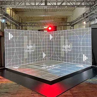Studio Unreal Engine Immersive Stage HD Led Display P2.6 3D XR VR Producción de películas