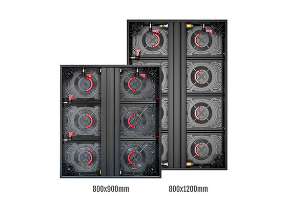 P10mm al aire libre fijó la pantalla LED de aluminio del gabinete de la prenda impermeable de la instalación 800x1200m m para la exhibición llevada calle exterior