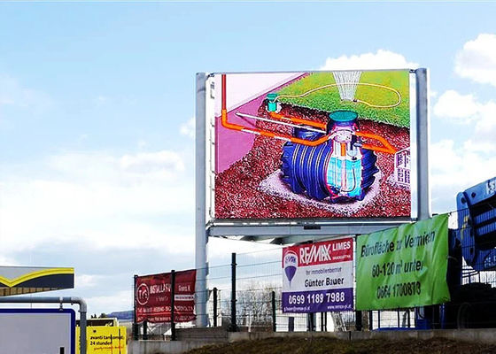 P10mm al aire libre fijó la pantalla LED de aluminio del gabinete de la prenda impermeable de la instalación 800x1200m m para la exhibición llevada calle exterior