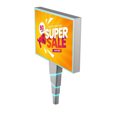 Fácil instalación 8000nits IP65 p6 acero exterior LED tableros publicitarios digitales