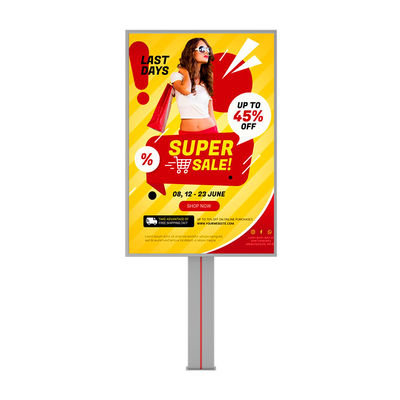Diseño personalizado de alta gama p6 8000nits de acero impermeable IP65 cartel digital exterior LED para publicidad