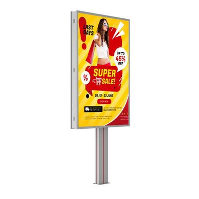 Diseño personalizado de alta gama p6 8000nits de acero impermeable IP65 cartel digital exterior LED para publicidad