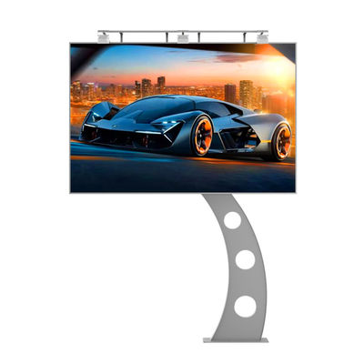 IP65 impermeable p6 8000nits de acero pantalla publicitaria digital de anuncios al aire libre