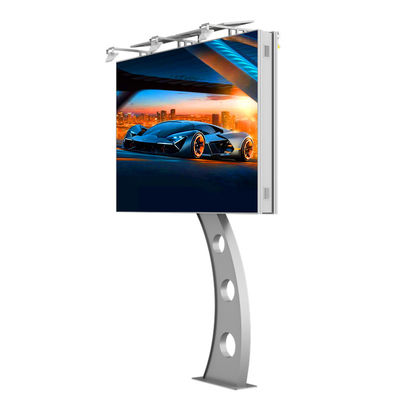IP65 impermeable p6 8000nits de acero pantalla publicitaria digital de anuncios al aire libre