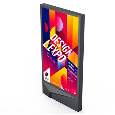 Fácil instalación 3840Hz IP65 impermeable P4 P5 P6 P8 P10 10000nits LED al aire libre Mupi LED señalización digital