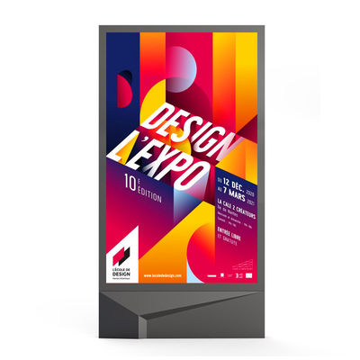 Fácil instalación 3840Hz IP65 impermeable P4 P5 P6 P8 P10 10000nits LED al aire libre Mupi LED señalización digital