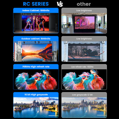 7680Hz P2.976 pantalla de vídeo de pared para escenario eventos de conciertos de la iglesia Pantalla alquiler de interiores al aire libre pantalla LED para alquiler