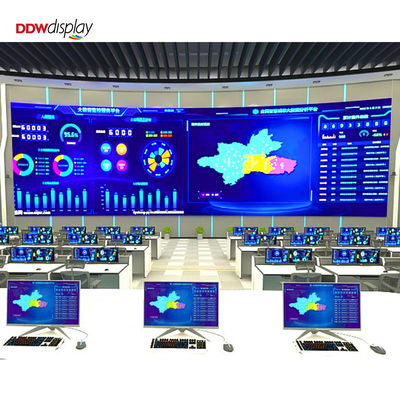 Pantalla LED fija para interiores 500x250/750x250/1000x250mm, gabinete de aluminio, 1200 nits Brillo, P1.56 P1.95 P2.5 P2.6 P2.9 P3.91 para pantallas comerciales