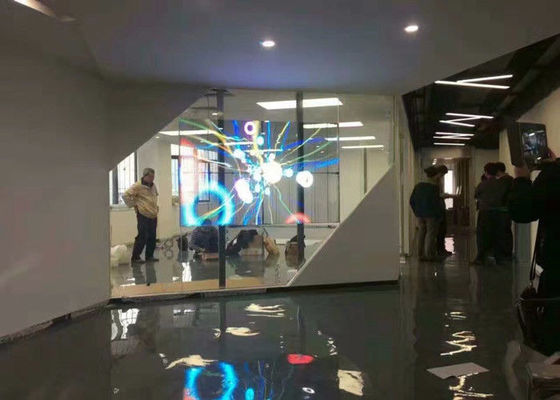 Pantalla de cristal de la pantalla LED de la publicidad de la pared video transparente ligera del LED