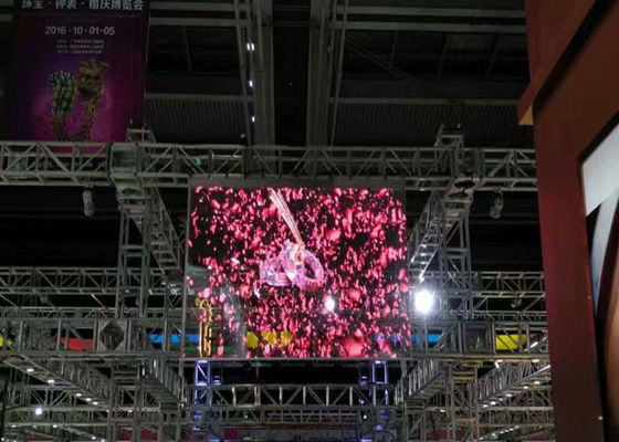 DOS video de cristal del peso ligero 9216 de la pared de la pantalla LED transparente interior P10/Sqm