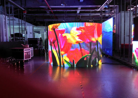 Pixeles flexibles a todo color de la pantalla 4m m de la cortina de la etapa de la pantalla LED del LED ahorros de energía