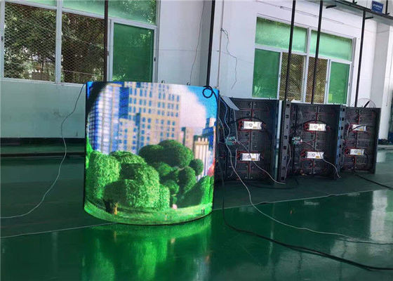 El alto contraste llevó la pantalla LED flexible de los pixeles 360 de la pantalla 10m m de la cortina a todo color