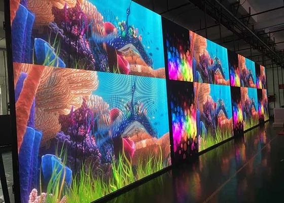 Brillo ajustable LED del alquiler video interior de la pared de P5 para los acontecimientos/la etapa del teatro