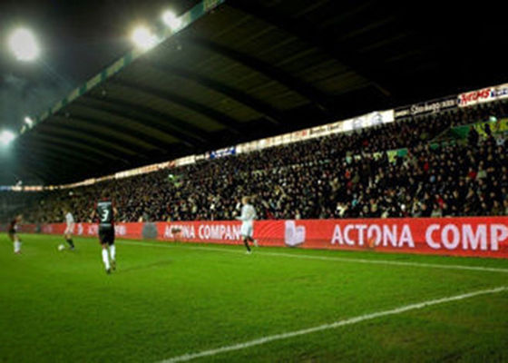 Pantalla LED publicitaria llevada al aire libre del perímetro del deporte de las pantallas de P12 P16 a todo color