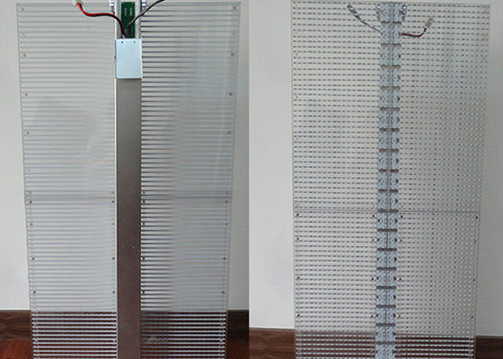 Peso ligero transparente de la pantalla de la pared de cristal LED de la pantalla LED P3.9mm del 70%