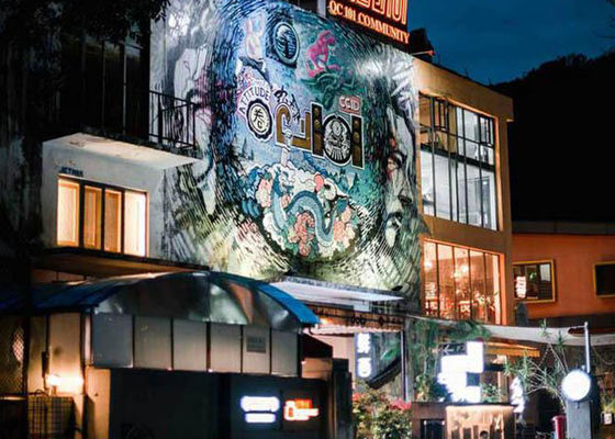 Echada video 5000nits del pixel de la pared 10m m de la pantalla LED transparente del alto brillo