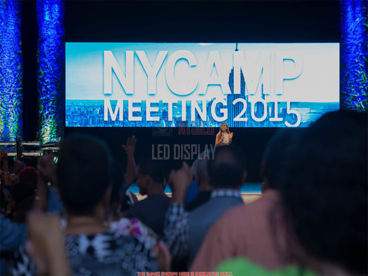 Pantalla LED de alquiler interior pública P3.91 del acontecimiento SMD2020 840nits