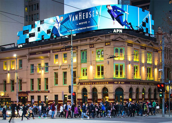 pared al aire libre 32x32dots de 5500cd/m2 P6 SMD3535 LED Advesiting