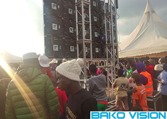 Pared video llevada de alquiler SMD2121 de la ejecución P3.91 1500nits de la etapa