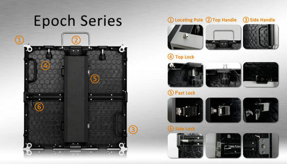 Pantalla LED de alquiler de 280W/M2 P3.91 1200nits 500*1000m m