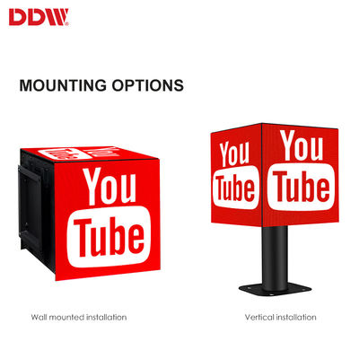 La aduana interior P2.5mm llevó el cubo mágico, pantalla de vídeo llevó la exhibición del cubo