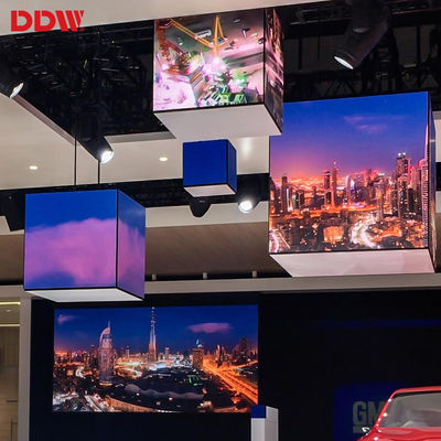 La aduana interior P2.5mm llevó el cubo mágico, pantalla de vídeo llevó la exhibición del cubo