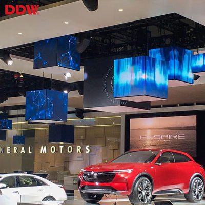 La aduana interior P2.5mm llevó el cubo mágico, pantalla de vídeo llevó la exhibición del cubo