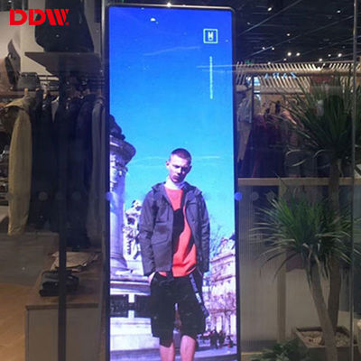 Pantalla de espejo LED para publicidad de video digital P1.75 portátil ultra delgado para interiores P2 P2.5
