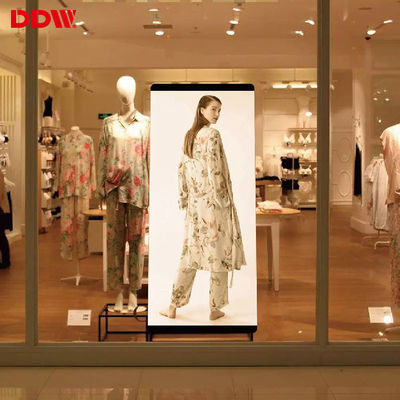 Pantalla de espejo LED para publicidad de video digital P1.75 portátil ultra delgado para interiores P2 P2.5