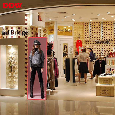 Pantalla de espejo LED para publicidad de video digital P1.75 portátil ultra delgado para interiores P2 P2.5